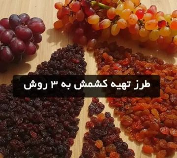 طرز تهیه کشمش به 3 روش